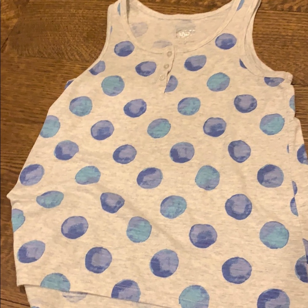 Button up muscle tee